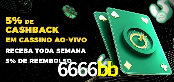 Promoções do cassino ao Vivo 6666bb